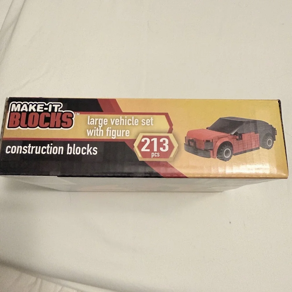 2PACK Make-It Blocks Large Vehicle Kids Green & Red NEW Building Bricks‎